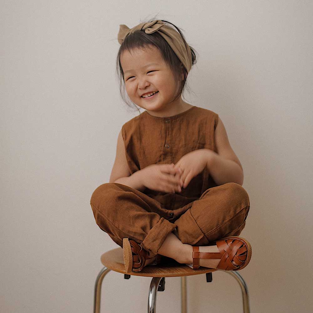 The Baby Forest Playsuit - Rust