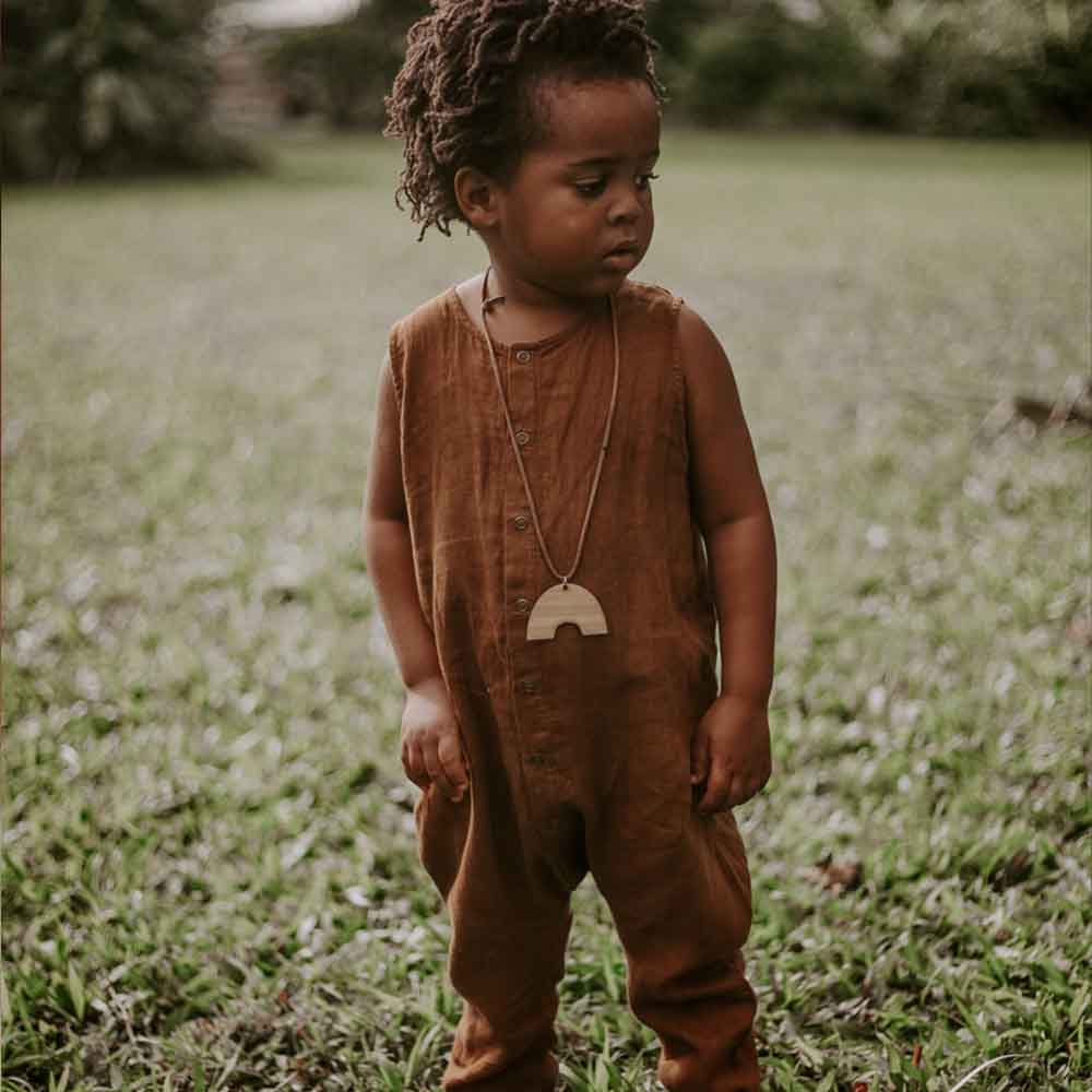 The Baby Forest Playsuit - Rust