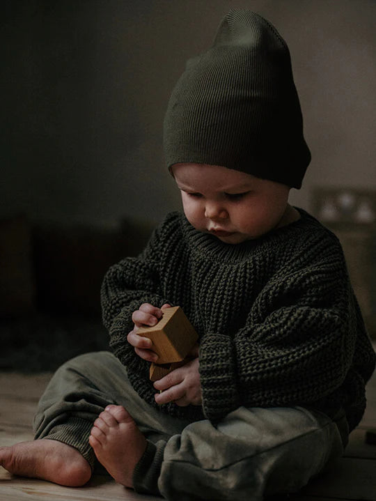 The Baby Chunky Sweater - Oatmeal
