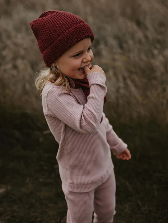 The Chunky Beanie - Winterberry