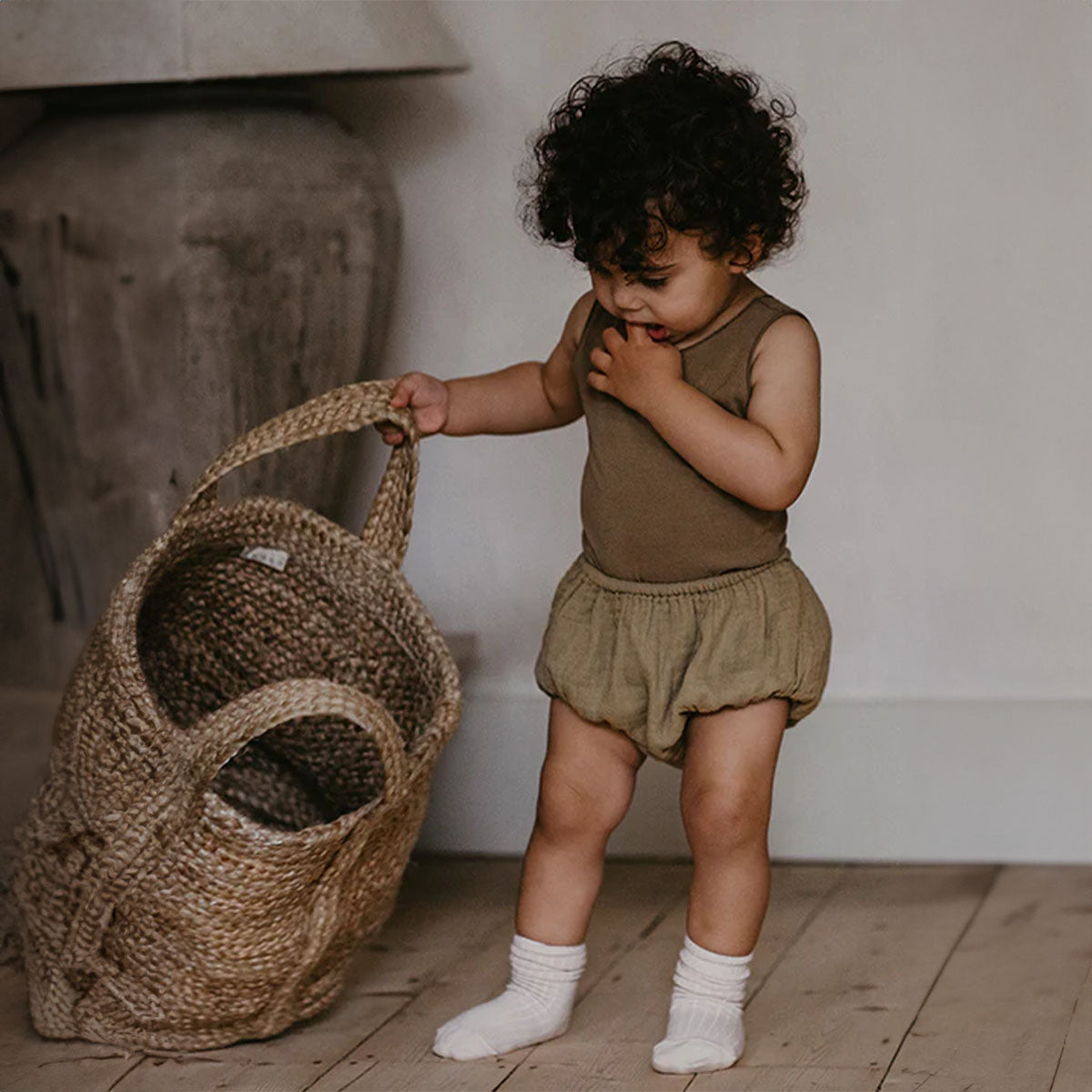 The Sleeveless Onesie - Gray Melange