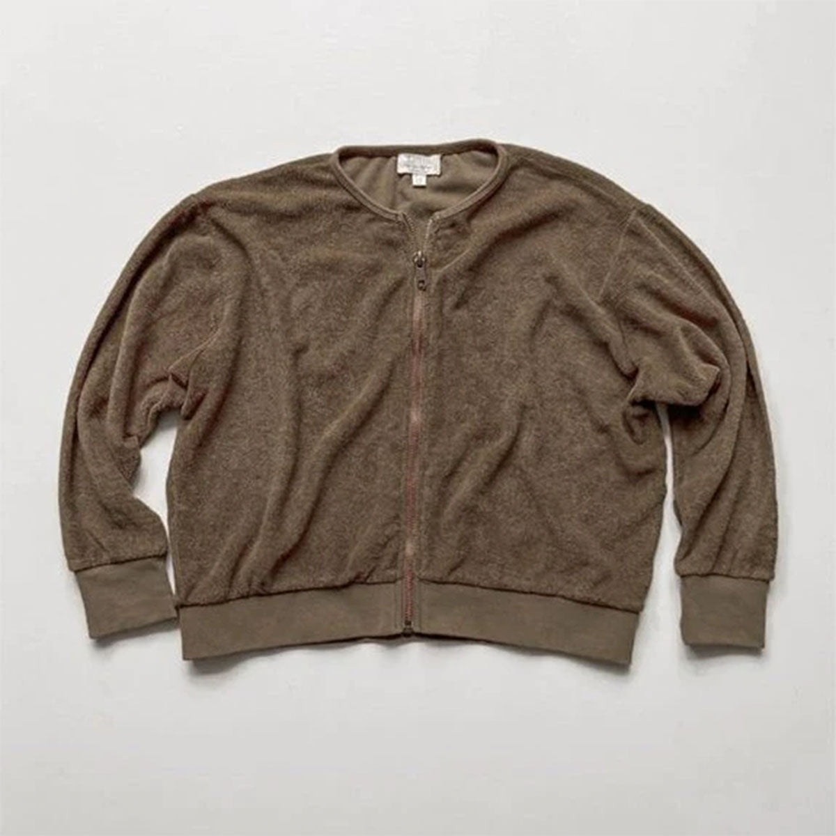 The Terry Bomber Jacket - Walnut