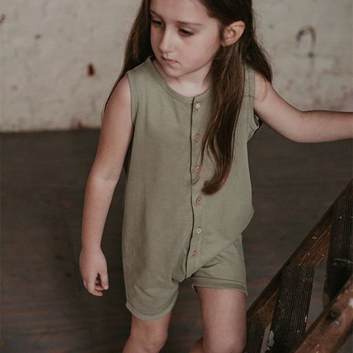 The Baby Beach Bum Playsuit - Sage