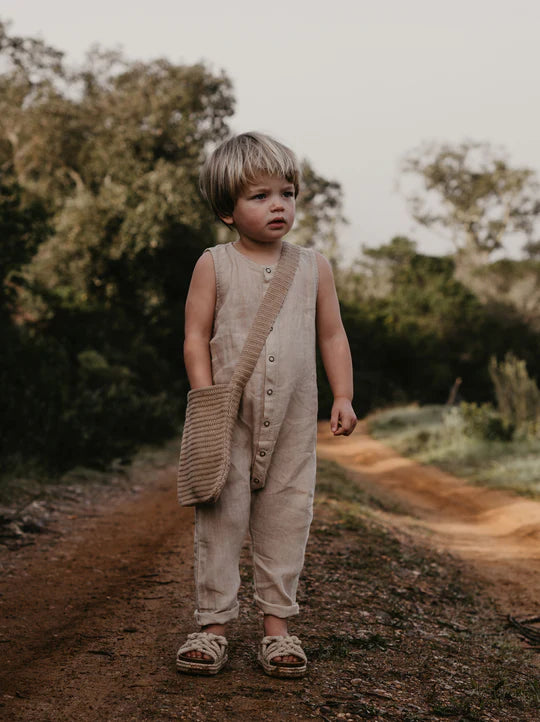 The Baby Forest Playsuit - Oatmeal