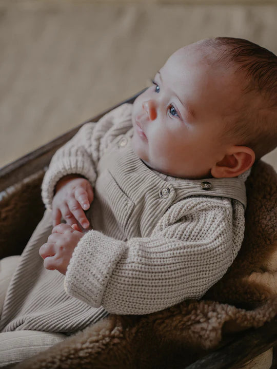 The Baby Essential Sweater - Oatmeal