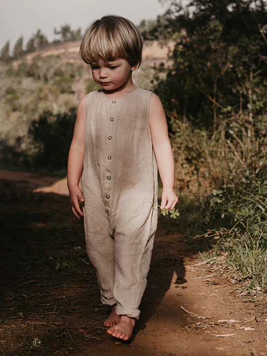 The Baby Forest Playsuit - Oatmeal