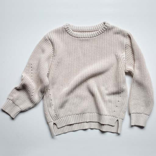 The Baby Essential Sweater - Oatmeal