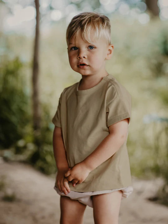 The Baby Boxy Tee Gray Melange The Simple Folk Circular Shop
