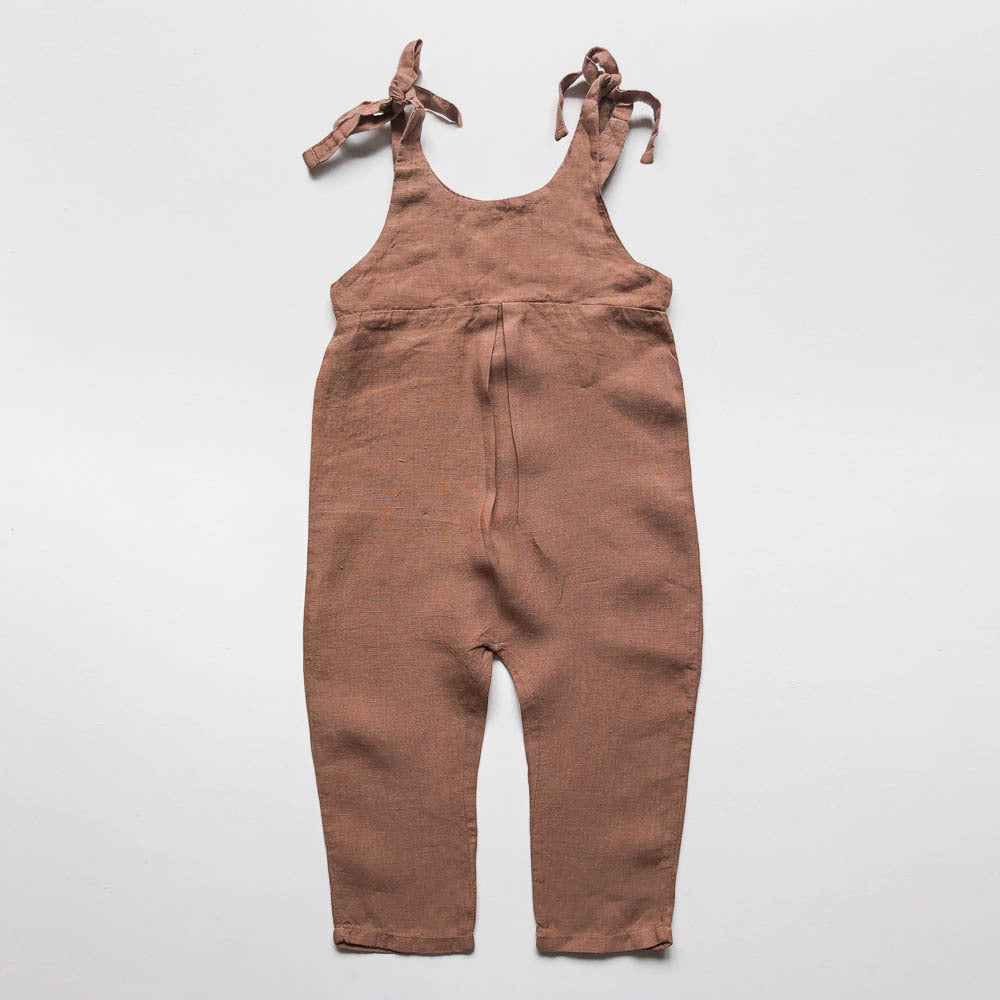 The Baby Greta Overall - Cinnamon