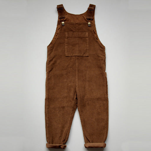 The Baby Wild and Free Cord Dungaree Overall - Rust