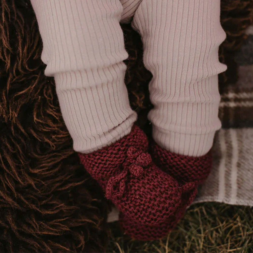 The Alpaca Bootie - Winterberry