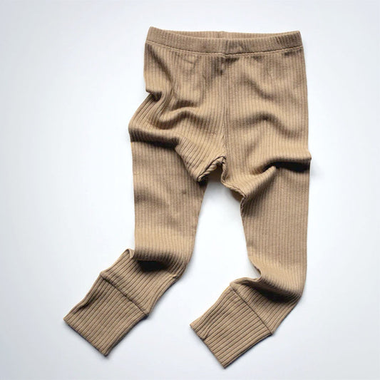 The Ribbed Legging - Camel